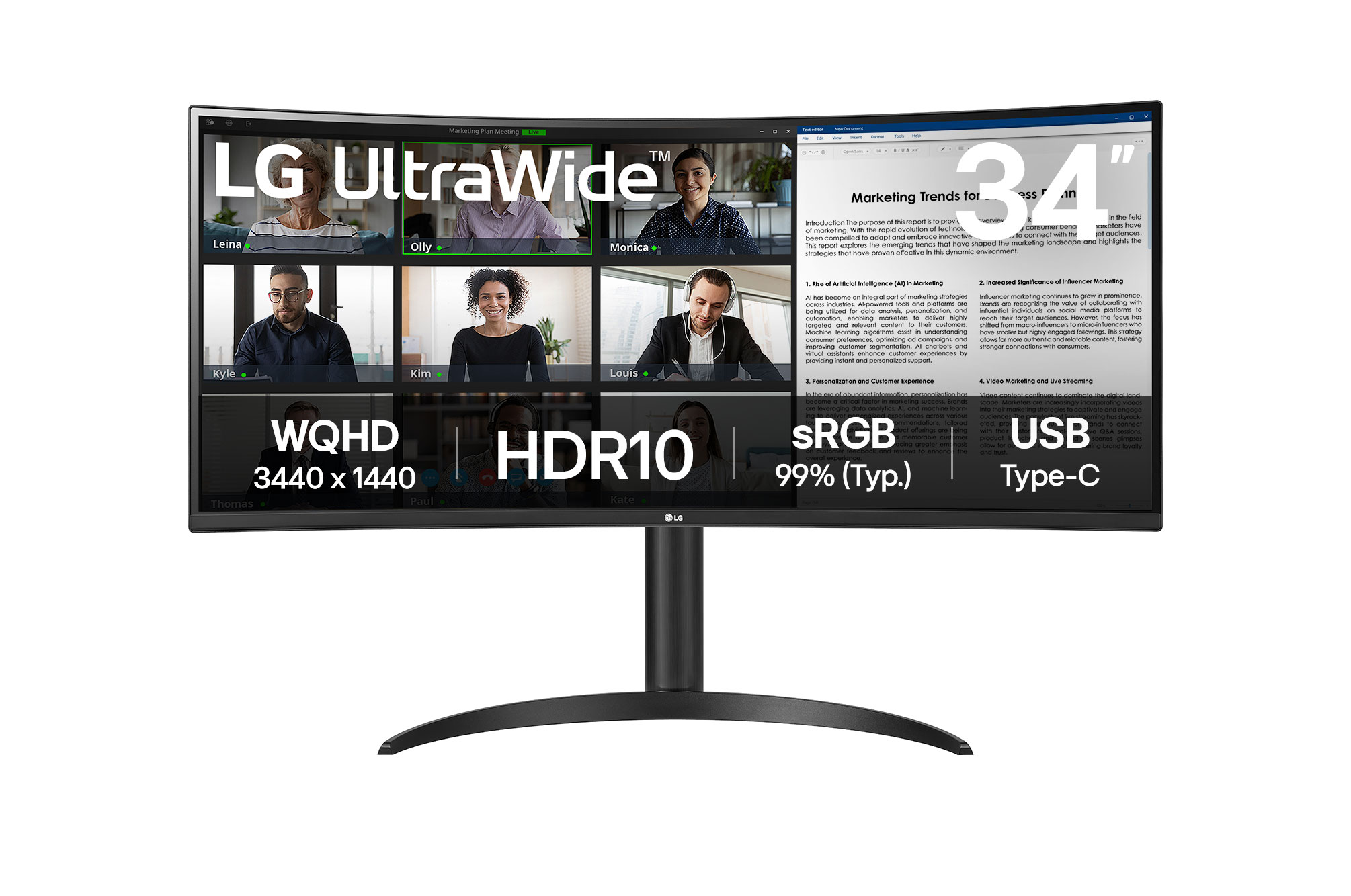 34WR55QK-Bの製品画像